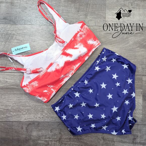 Adisputent Crop Bikini Swimsuit Size M - Picture 7 of 7